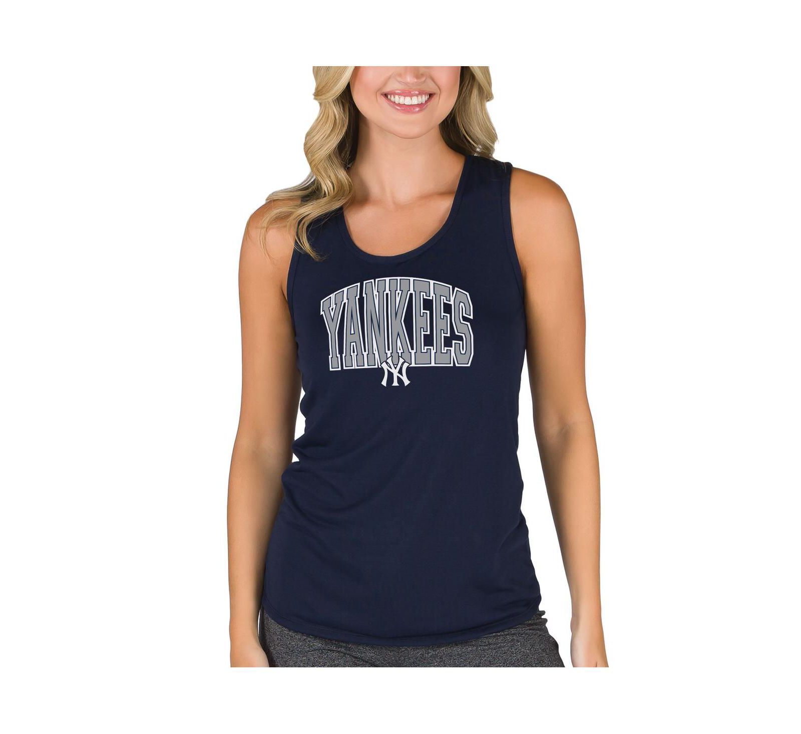 Женский майка-топ Concepts Sport Navy New York Yankees Marathon Racerback