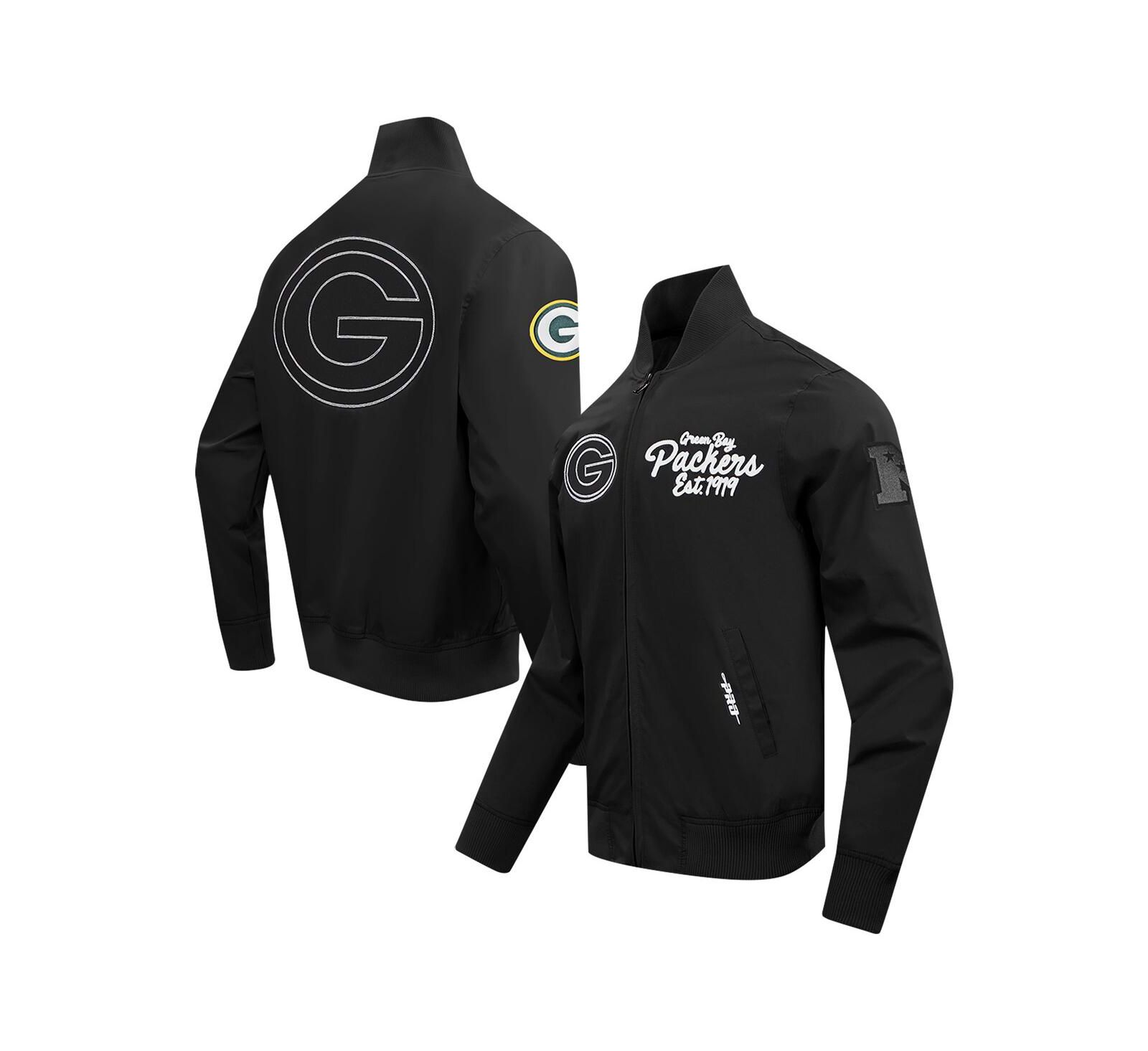 Pro Standard Мужская куртка Green Bay Packers Paint The City Twill Full-Zip Black