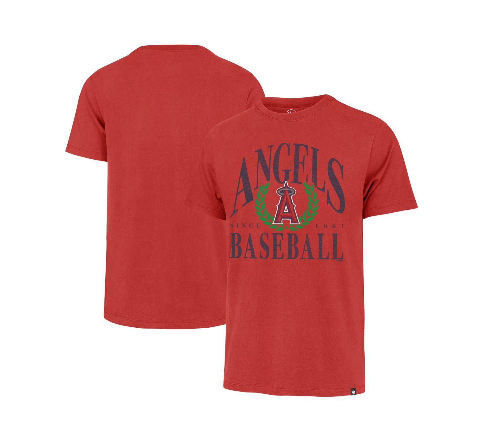 Мужская футболка '47 Brand Red Los Angeles Angels Pitchout Franklin