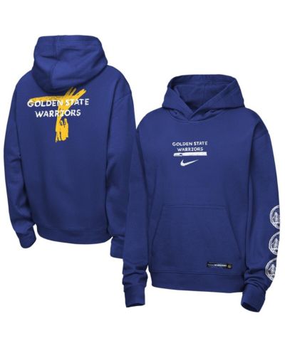 Детское худи Nike Royal Golden State Warriors Courtside Club Premiere