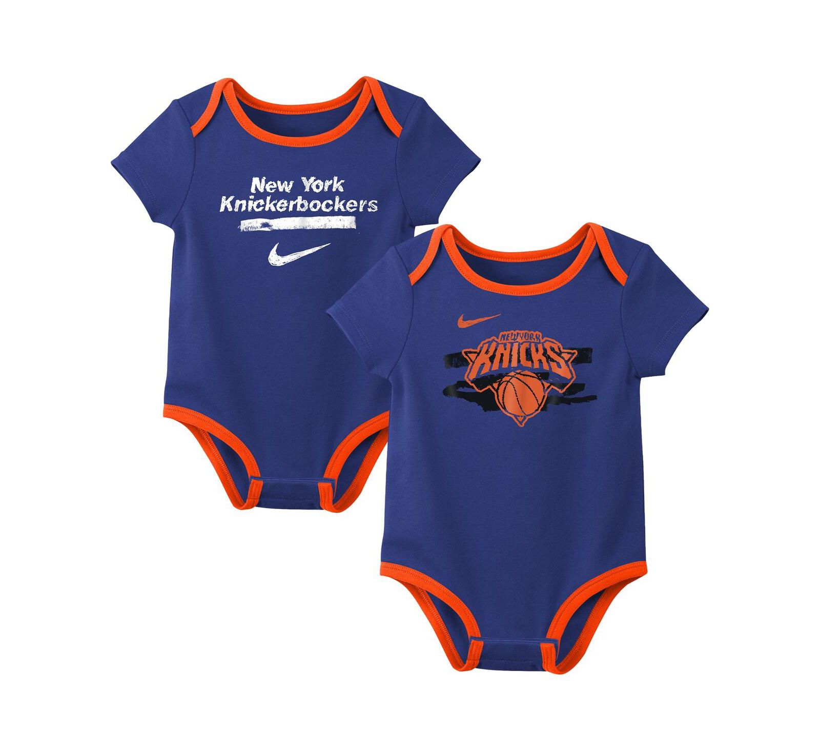 Nike комплект из 2 боди Lyra Muslin для малышей, New York Knicks Courtside Premier, синий
