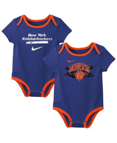 Nike комплект из 2 боди Lyra Muslin для малышей, New York Knicks Courtside Premier, синий