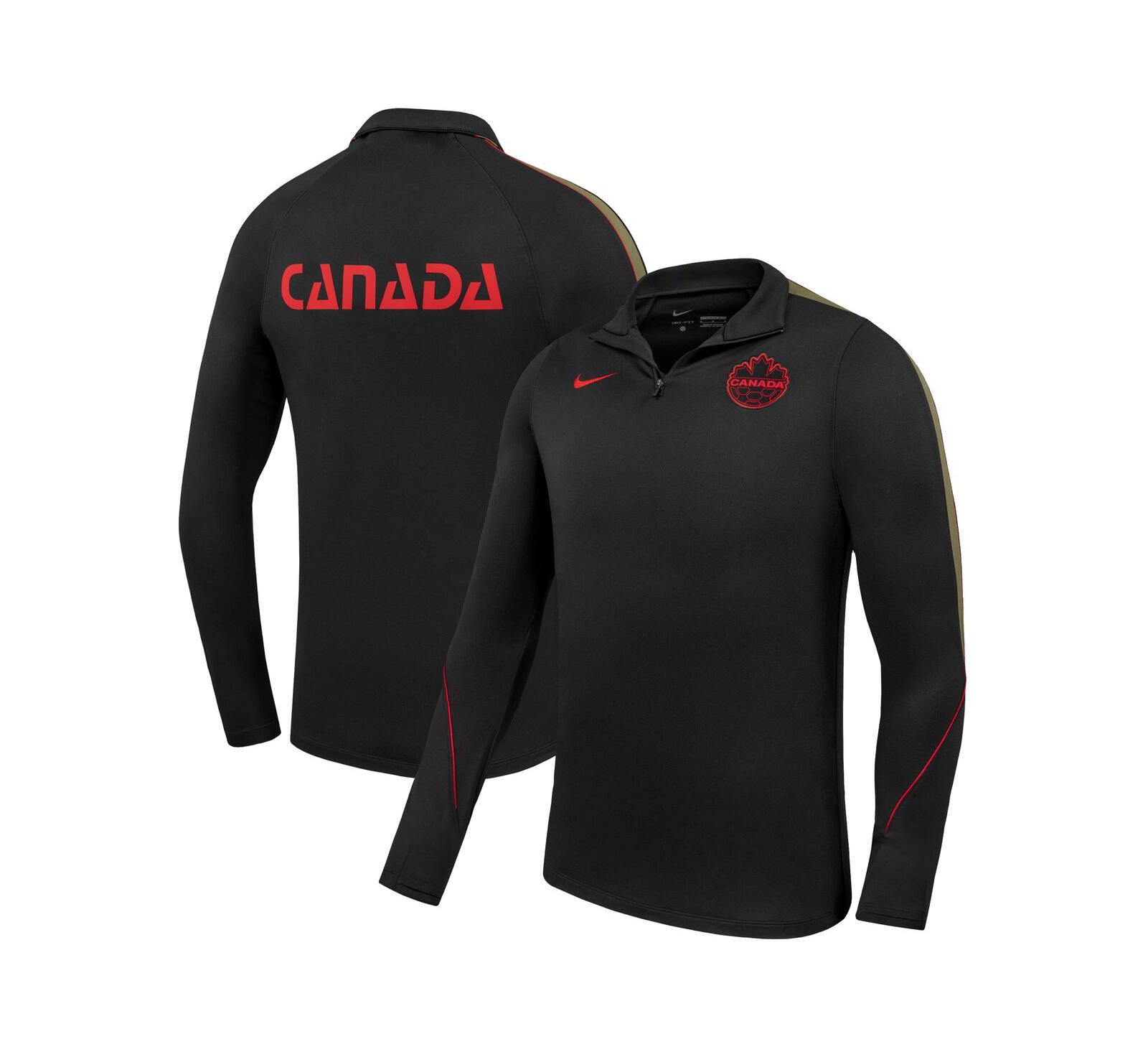 Мужская свитшот Nike Black Canada Soccer 2026 Strike Drill