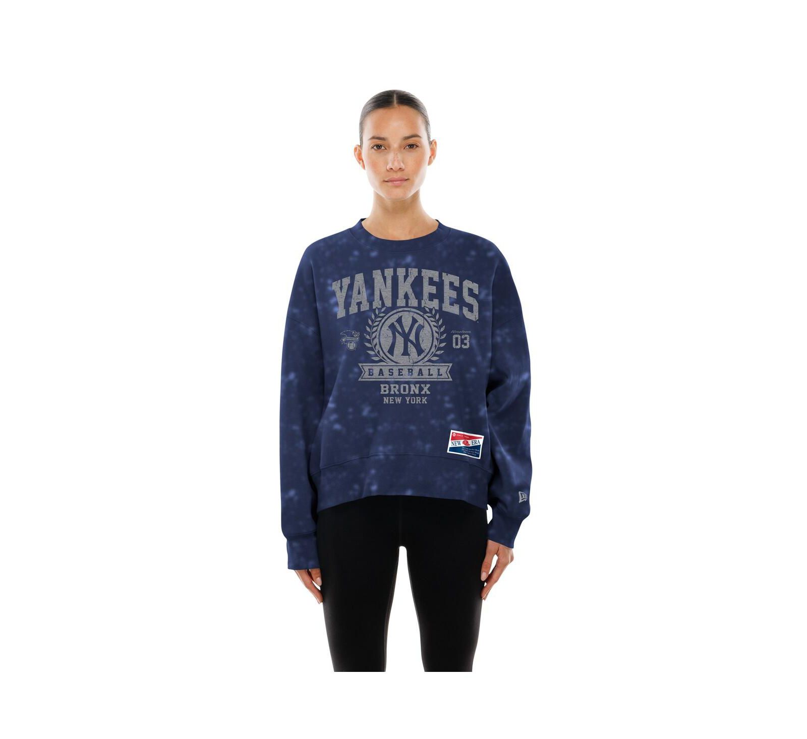 Женская безразмерная толстовка New Era New York Yankees Throwback Oversized Boxy