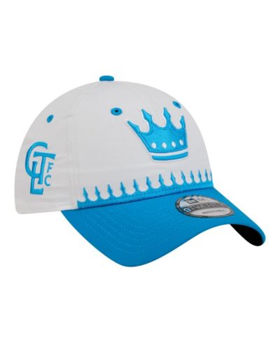 Мужская кепка New Era White Charlotte FC 2026 Jersey Hook 9TWENTY Adjustable