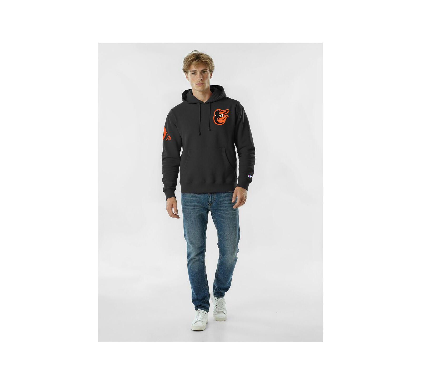 Champion Мужское худи Baltimore Orioles Reverse Weave Chenille Black