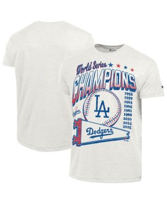 Champion Men's White Los Angeles Dodgers Winning Tradition Cooperstown Tri-Blend T-Shirt