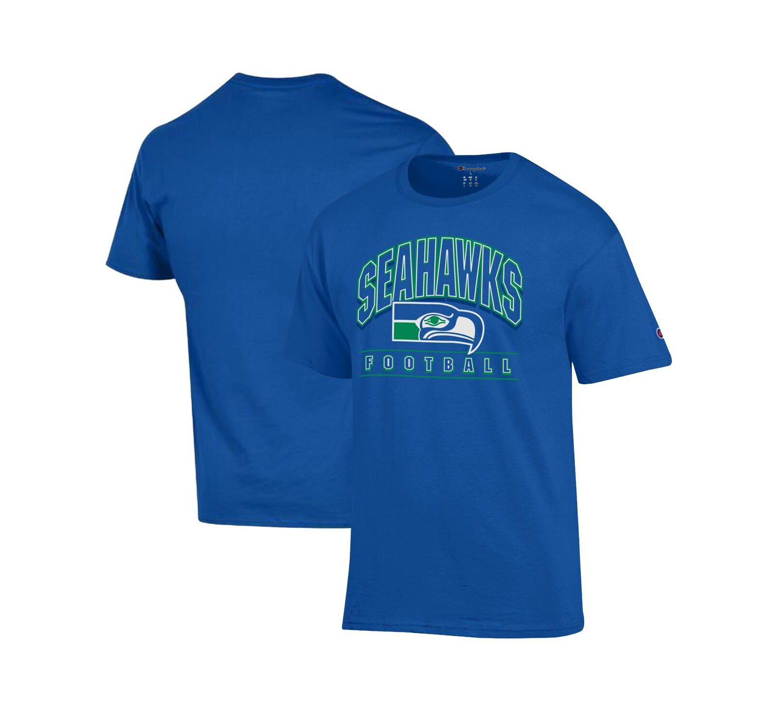 Champion Men's Royal Seattle Seahawks Jersey T-Shirt