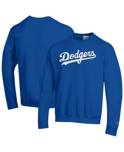 Champion Мужской Royal Los Angeles Dodgers Powerblend Wordmark Sweatshirt