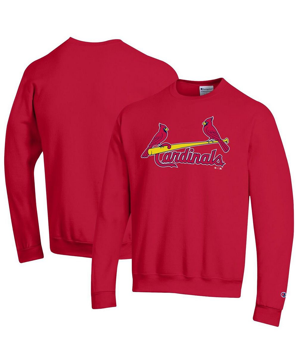 Мужское свитшот Champion Red St. Louis Cardinals Powerblend Wordmark