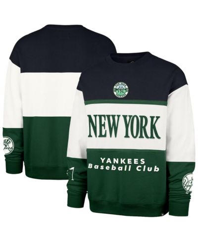 '47 Brand Men's Green New York Yankees Tee Up Maximalist Fleece Sweatshirt