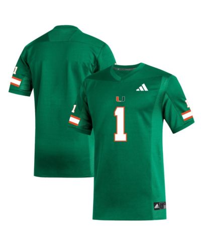 Мужская джерси Adidas 1 Green Miami Hurricanes Replica Football