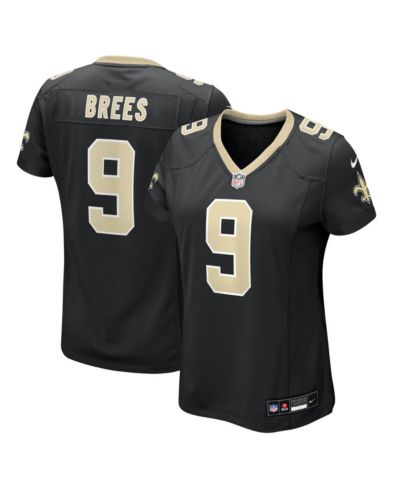 Женская игровая джерси Nike Drew Brees Black New Orleans Saints