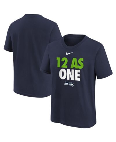 Детская футболка Nike College Navy Seattle Seahawks 12 As One
