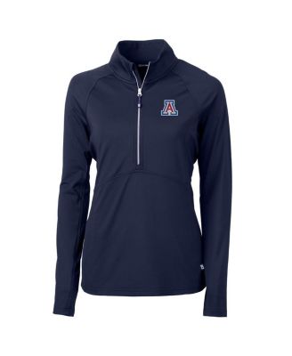 Женская джемпер-куртка Cutter & Buck Women's Navy Arizona Wildcats Adapt Eco Knit Half-Zip