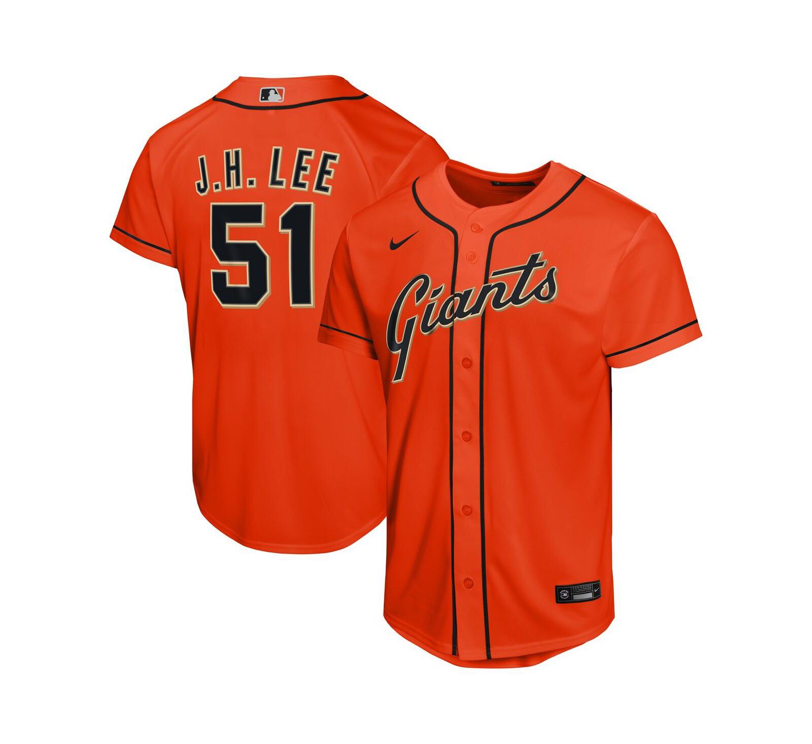 Nike Детская джерси Nike Jung Hoo Lee Orange San Francisco Giants