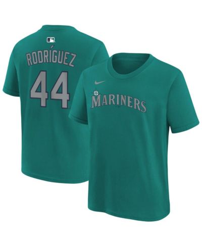 Nike Big Boys and Girls Julio Rodríguez Teal Seattle Mariners Name & Number T-Shirt