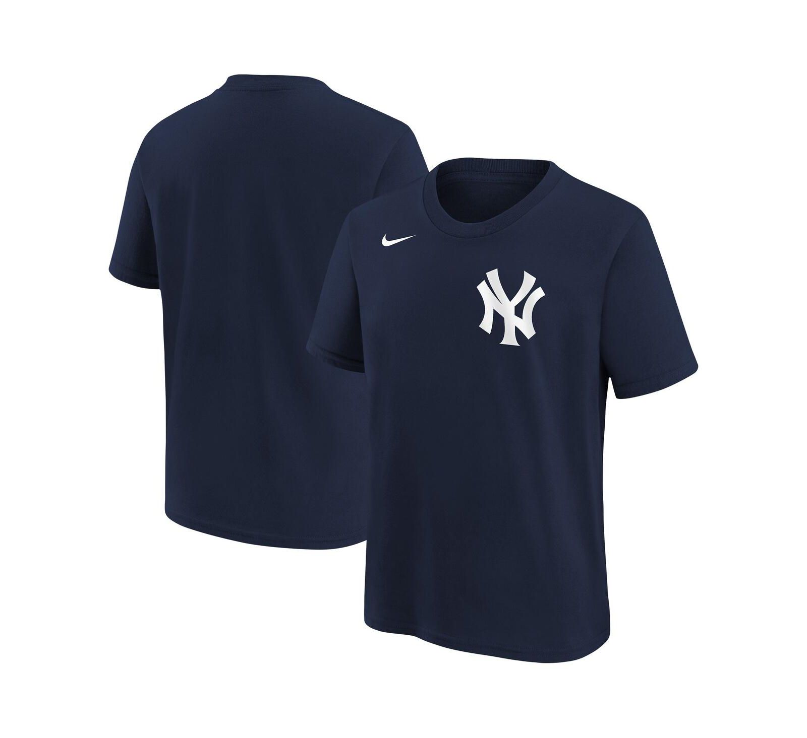 Nike Big Boys and Girls Athletic Navy New York Yankees Wordmark T-Shirt