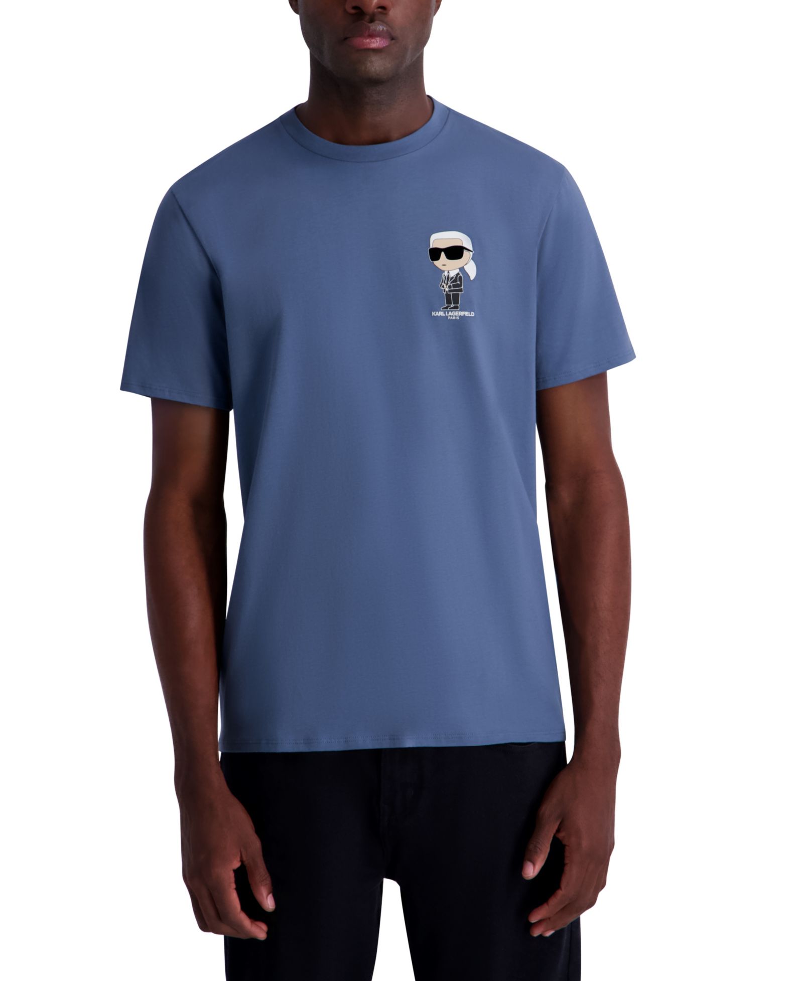 KARL LAGERFELD PARIS Men's Graphic Crewneck T-Shirt