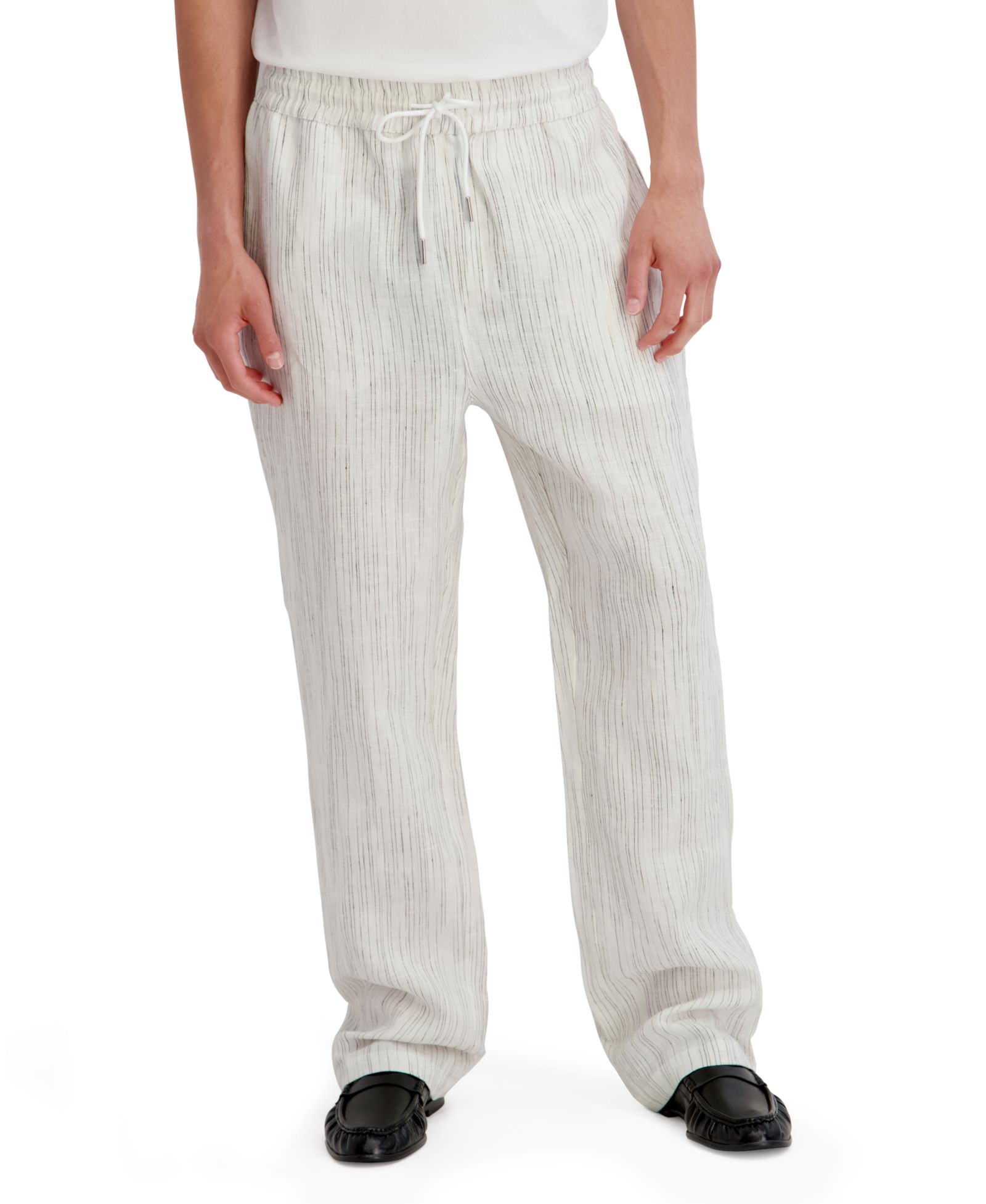 KARL LAGERFELD PARIS Men's Striped Relaxed-Fit Pants