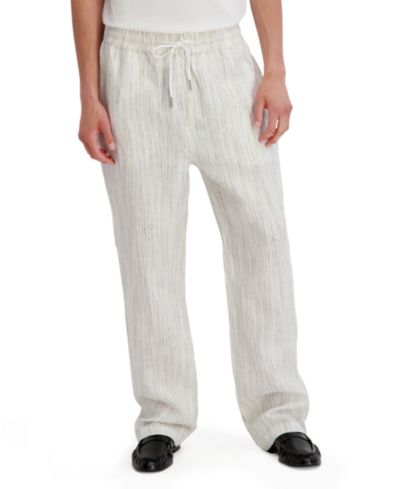 KARL LAGERFELD PARIS Мужские брюки в полоску Relaxed-Fit