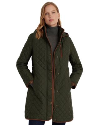 Lauren Ralph Lauren женское пальто с капюшоном и ромбовидной стеганой отделкой, petite