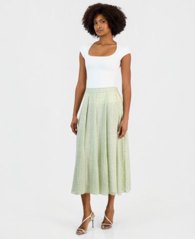 Vince Camuto Women's Pull-On Pleated-Waist Skirt