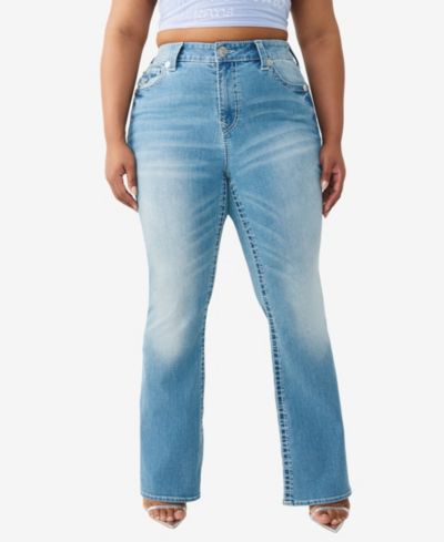 True Religion Plus Size Tattoo Becca Bootcut Big T Flap Jeans