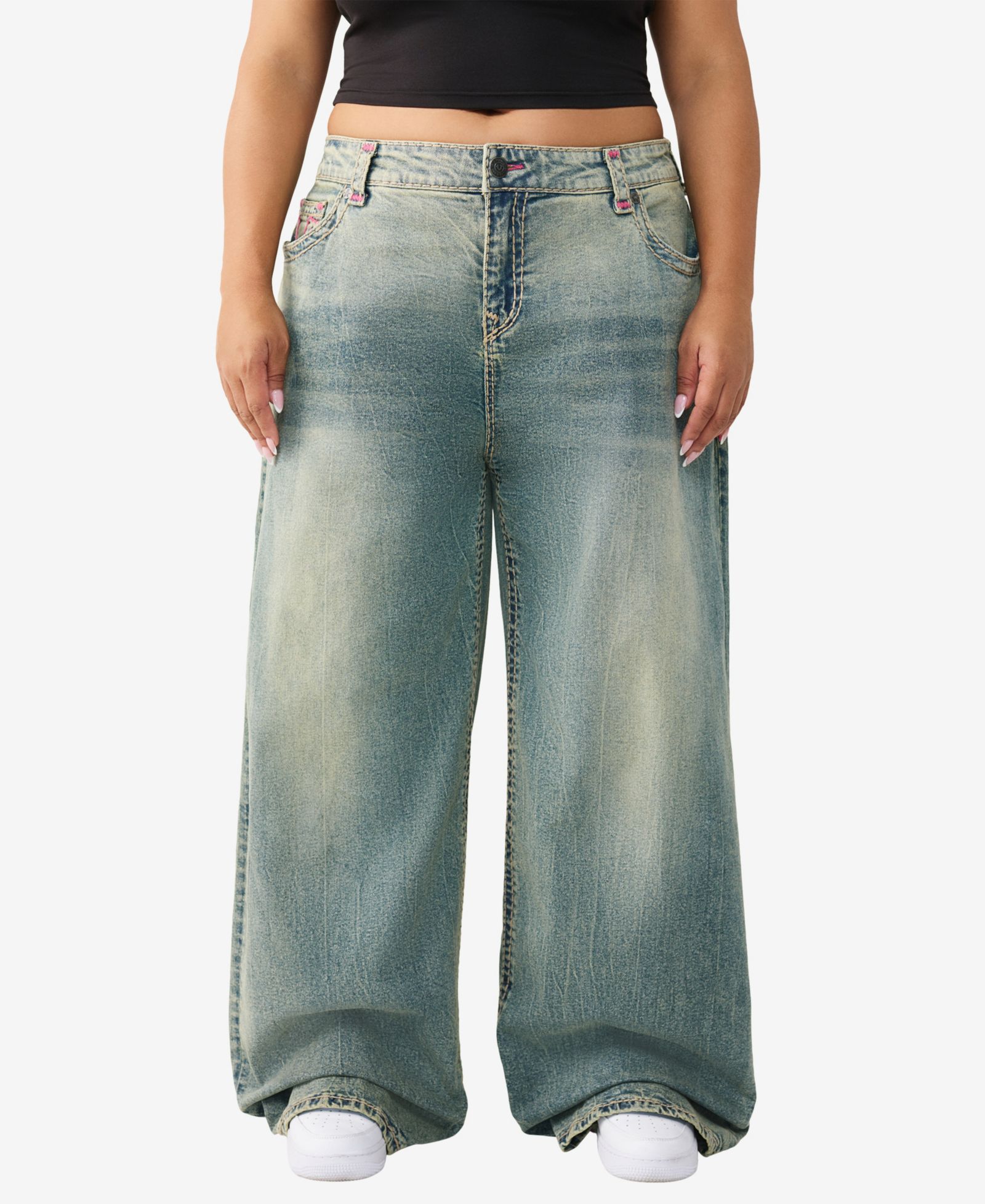 True Religion Джинсы Jessie Super Baggy Super T Plus Size
