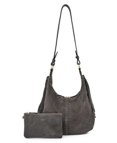 OLD TREND Hydrangea Large Leather Shoulder Handbag