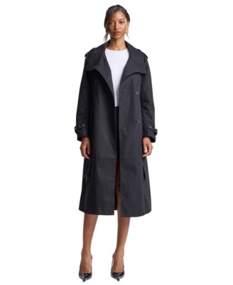 Avec Les Filles Women's Funnel Neck Slouchy Trench Coat