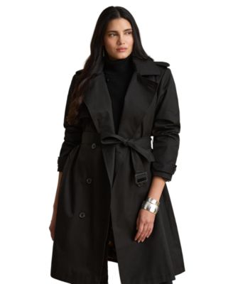 Тренч Lauren Ralph Lauren Plus Size Double Breasted