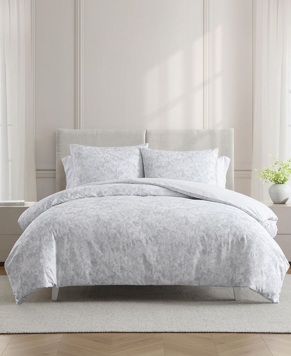Vera Wang комплект пододеяльников Nebulous Flower Cotton 3-Pc. King
