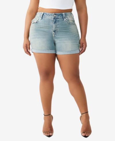 Шорты True Religion Plus Size Jennie Mid-Rise