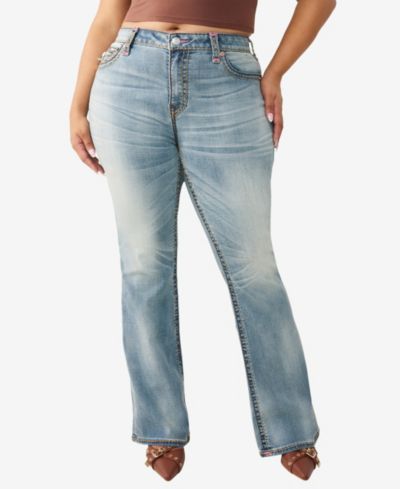True Religion Plus Size Becca Mid-Rise Bootcut Jeans