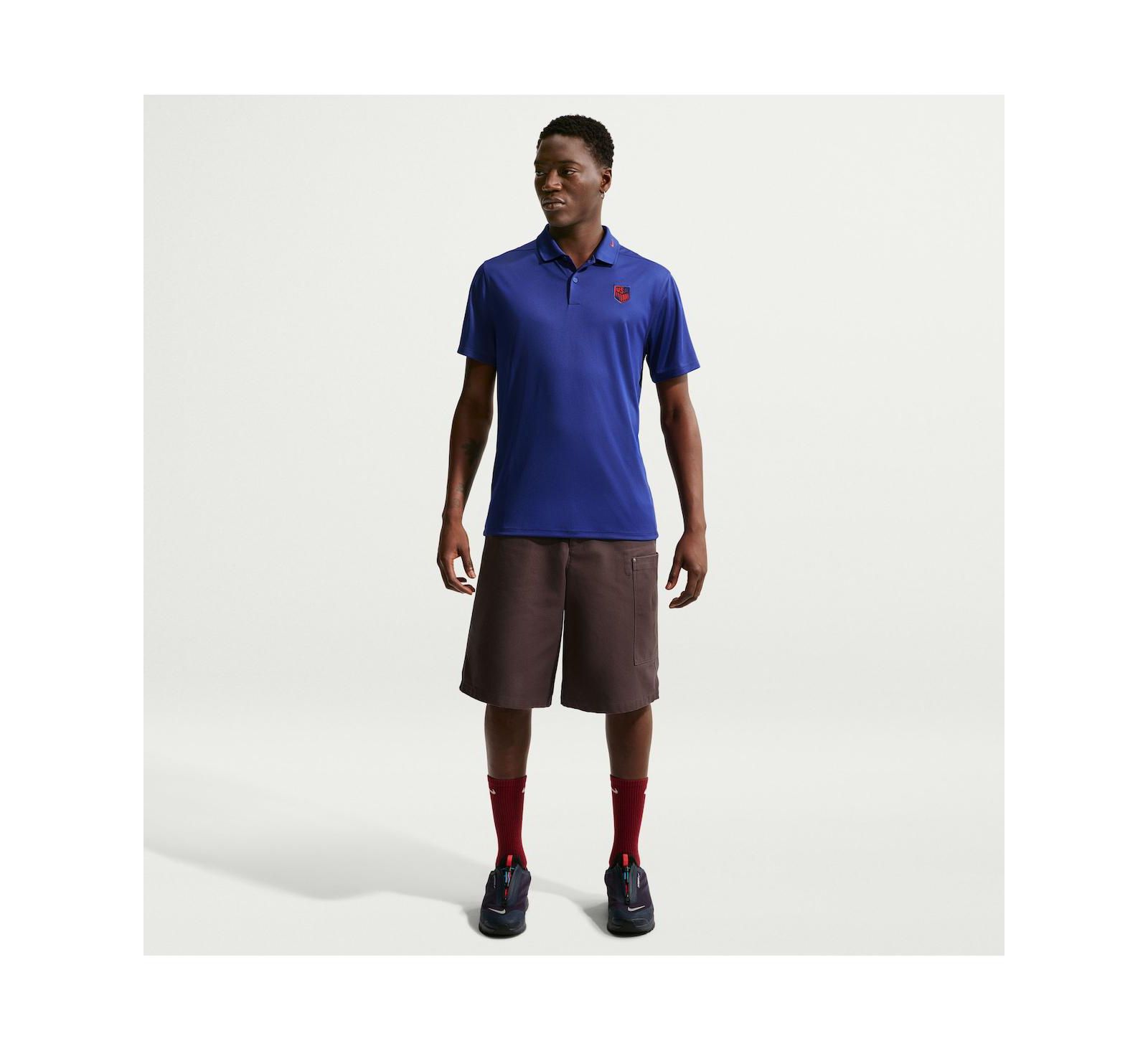 Nike Мужская рубашка-поло USMNT Dri-FIT Victory Royal