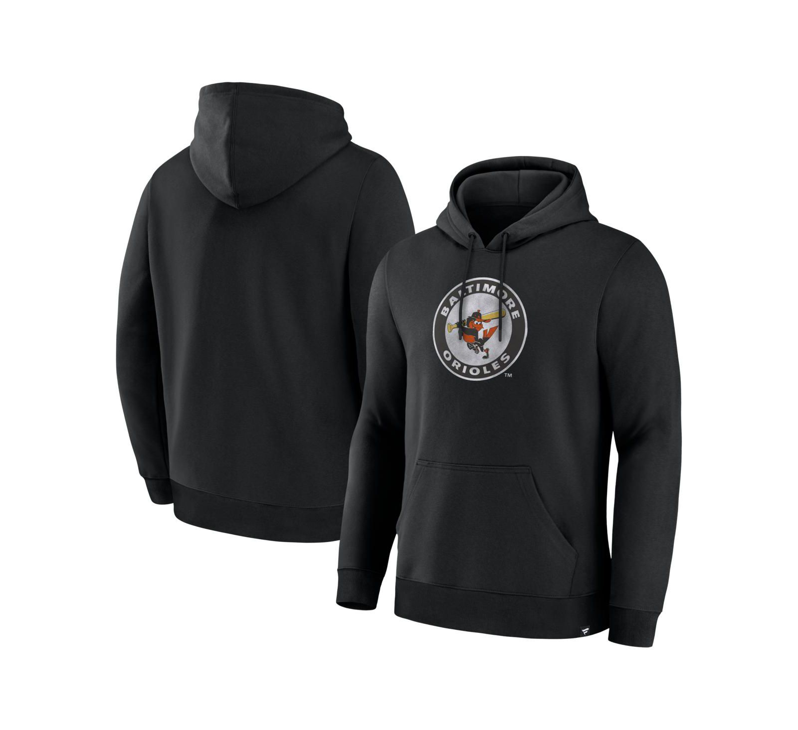 Худи Fanatics Men's Black Baltimore Orioles Heritage