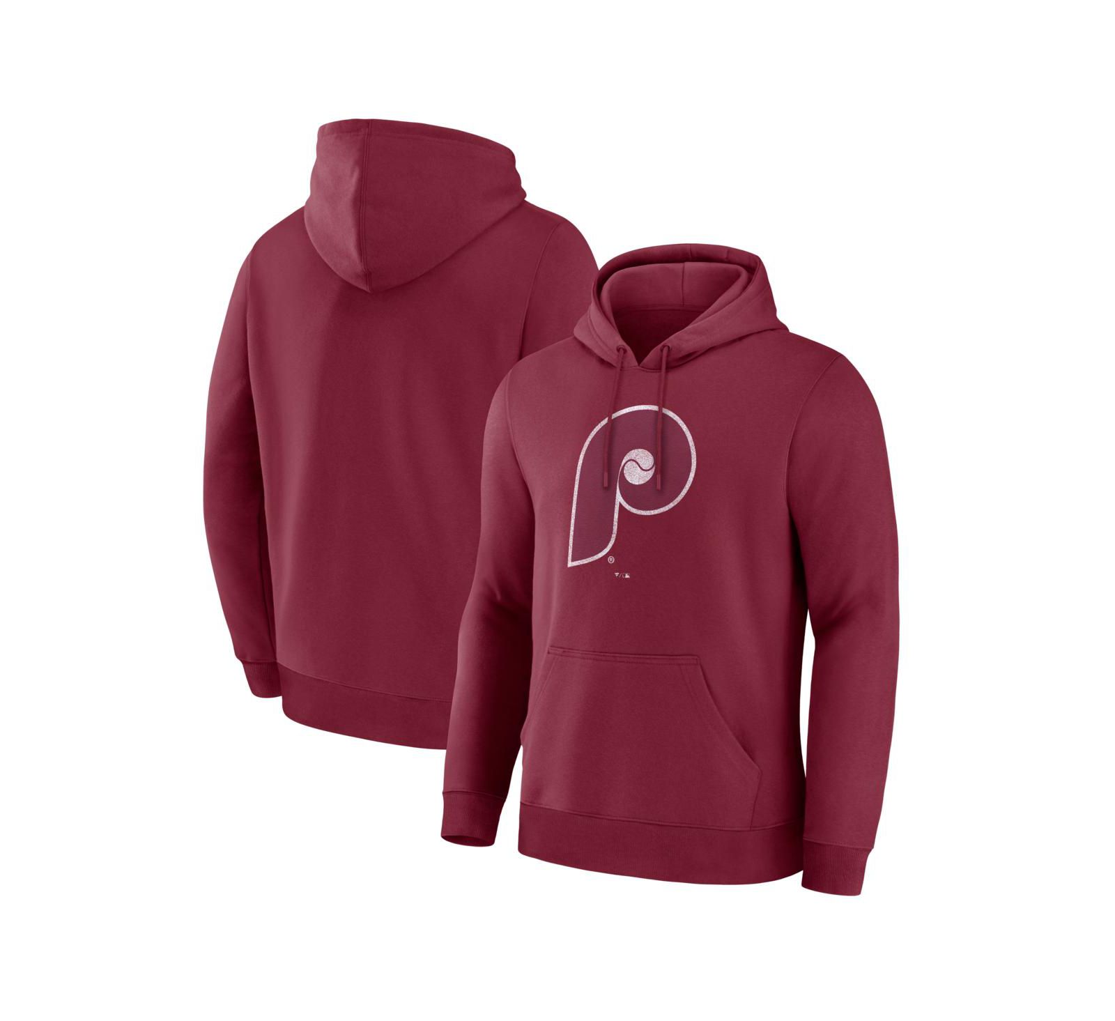 Мужское худи Fanatics Philadelphia Phillies Legacy, бордового цвета