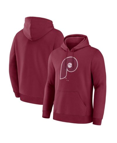 Мужское худи Fanatics Philadelphia Phillies Legacy, бордового цвета