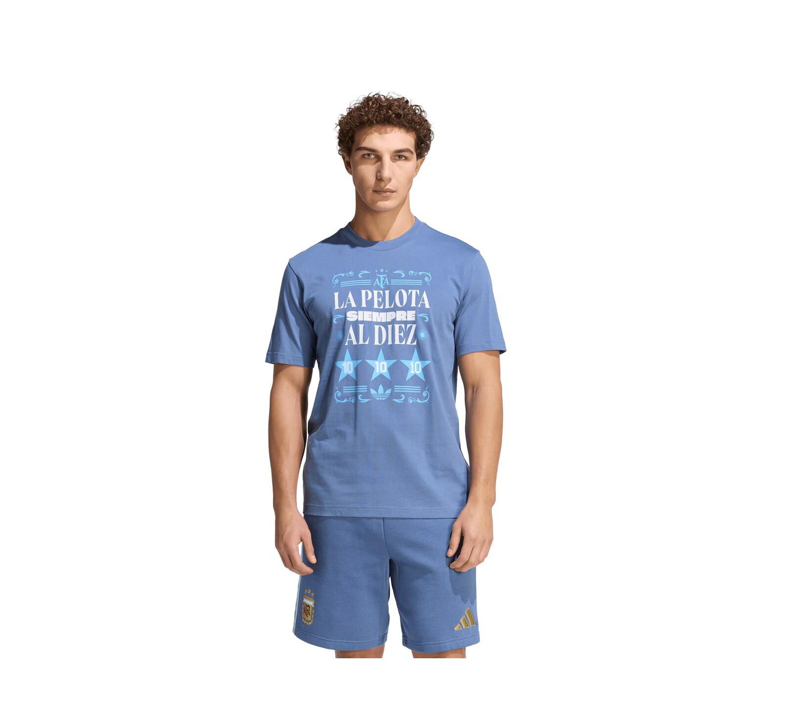 adidas Мужская футболка Argentina National Team FIFA x World Cup 2022 Winners Amply Blue