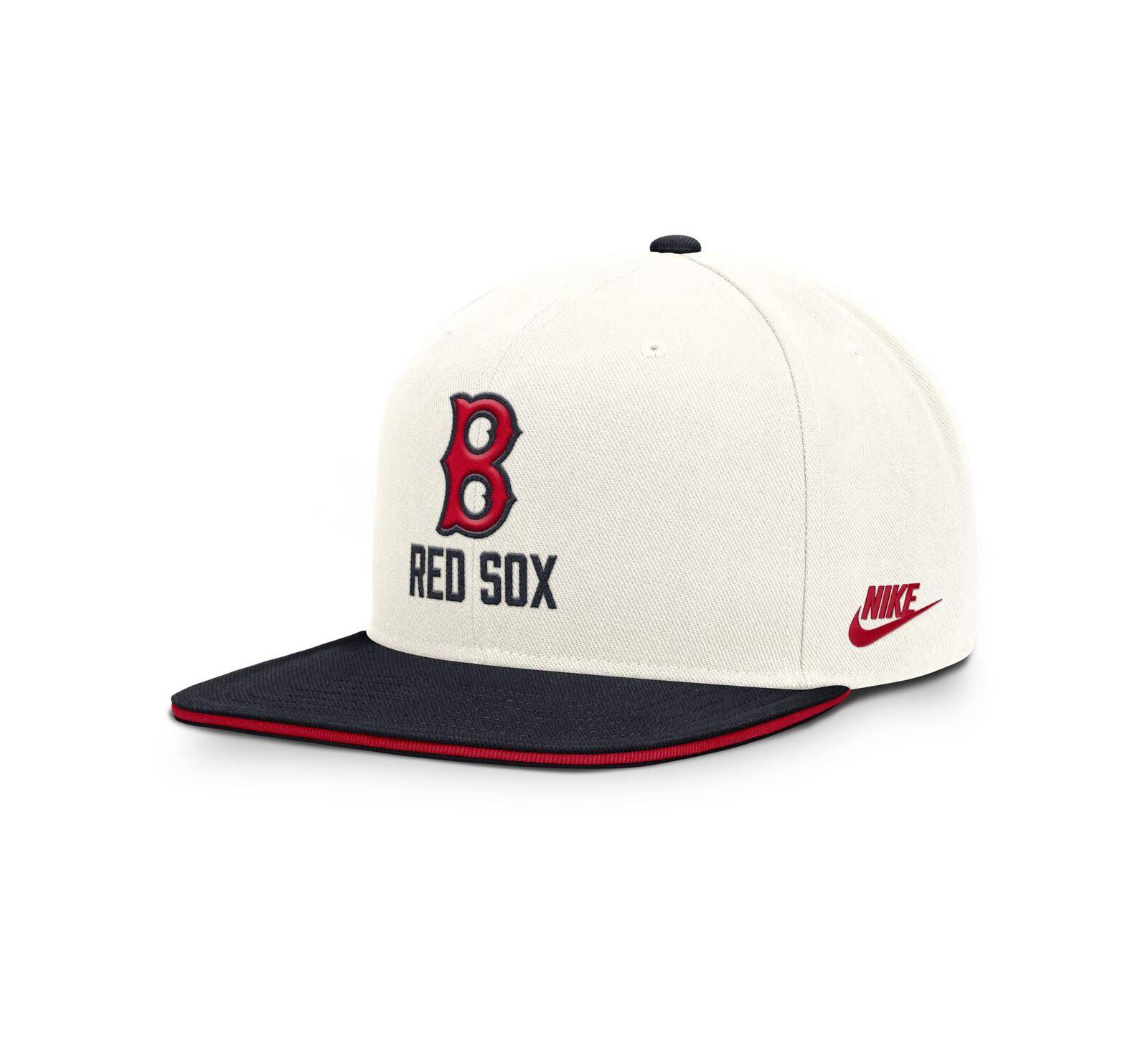 Кепка Nike Men's Cream/Navy Boston Red Sox Cooperstown Pro Dri-FIT Snapback