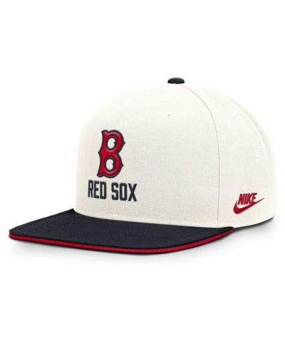 Nike Men's Cream/Navy Boston Red Sox Cooperstown Pro Dri-FIT Snapback Hat