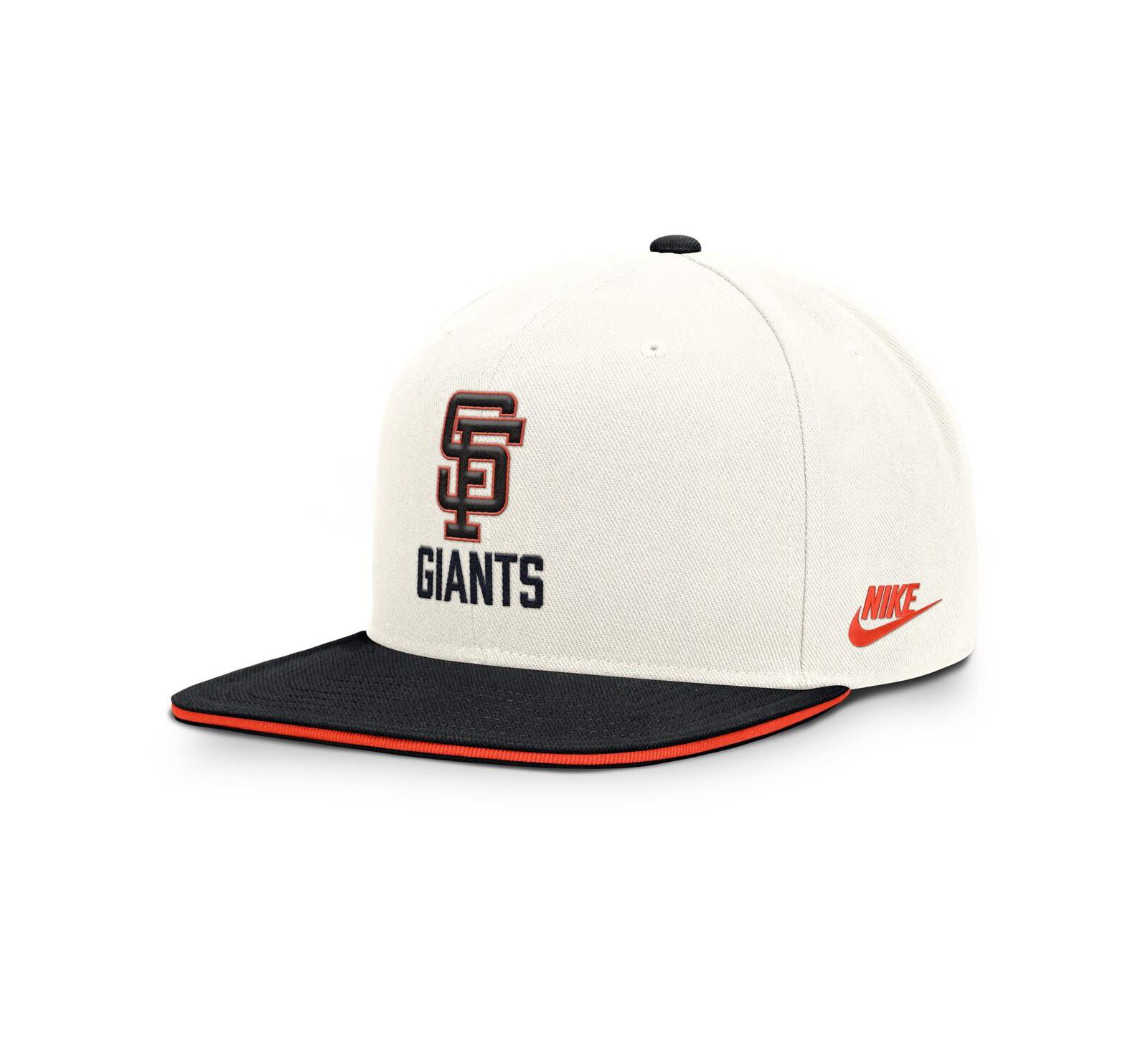 Мужская бейсболка Nike San Francisco Giants Cooperstown Pro Dri-FIT Snapback, кремово-черная