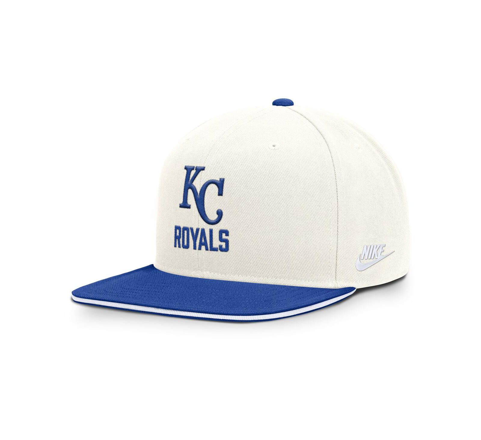Кепка Nike Kansas City Royals Cooperstown Pro Dri-FIT Snapback, кремовая/синяя