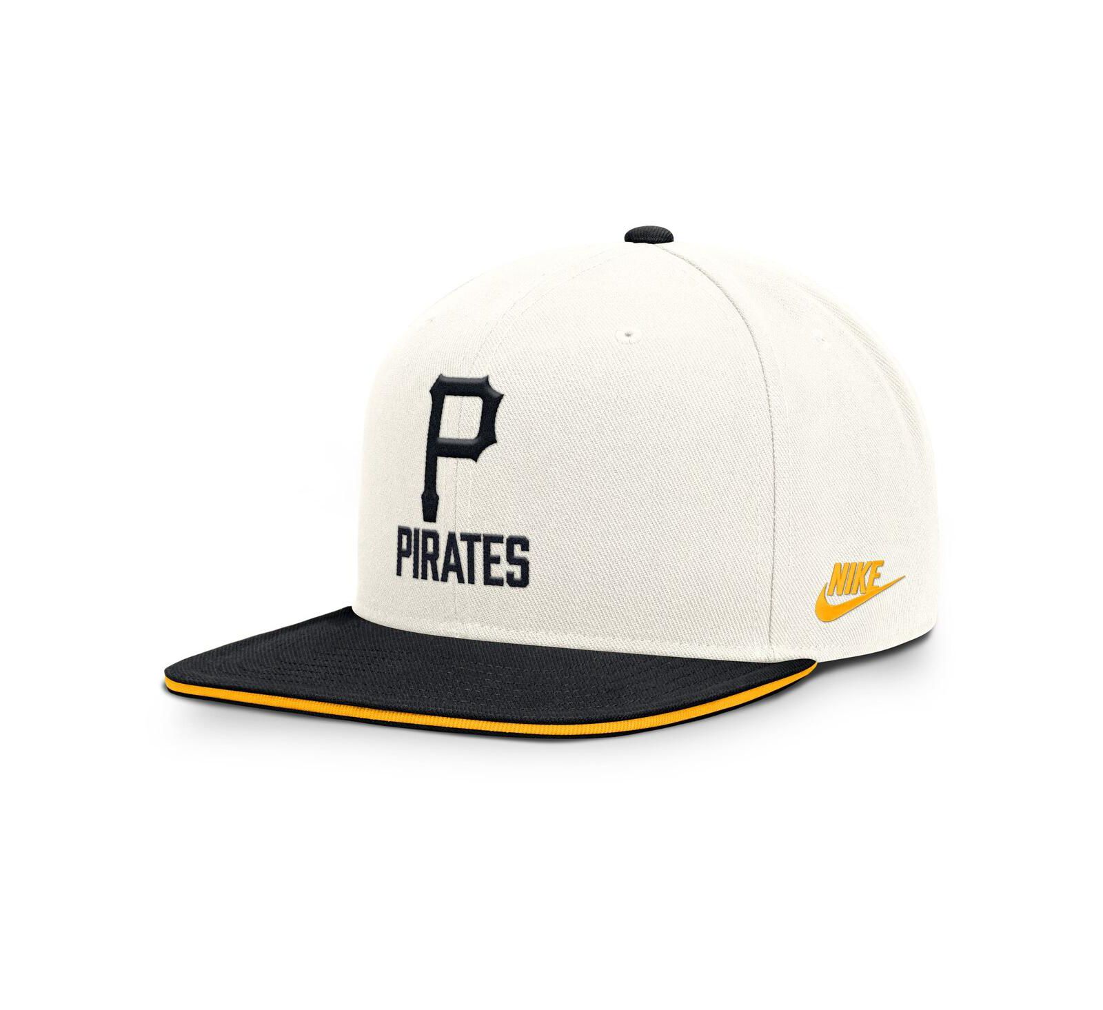 Мужская кепка Nike Cream/Black Pittsburgh Pirates Cooperstown Pro Dri-FIT Snapback Hat