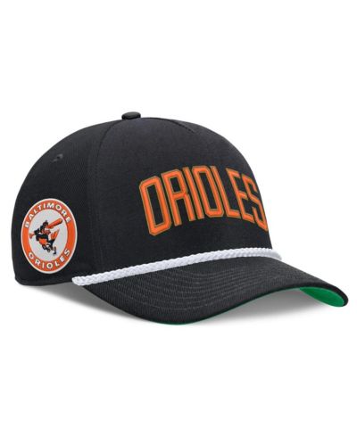 Мужская кепка Nike Baltimore Orioles Cooperstown Collection Rise Adjustable, Black