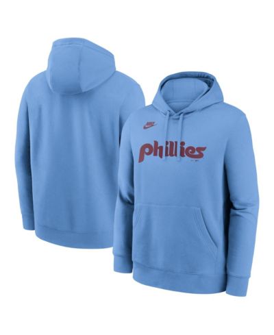 Мужское худи Nike Philadelphia Phillies Cooperstown Collection Light Blue
