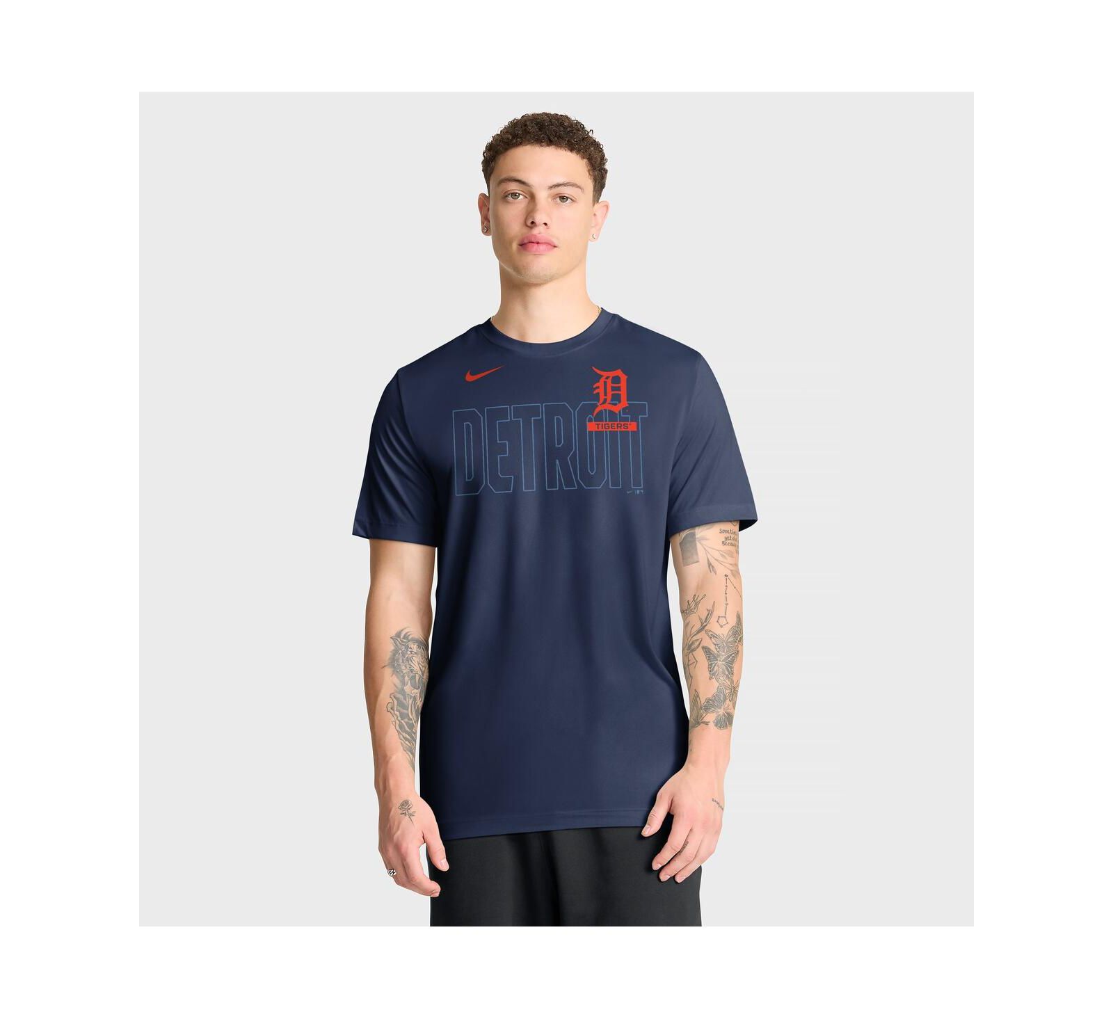 Nike Men's Navy Detroit Tigers Knockout Team Legend Dri-FIT T-Shirt
