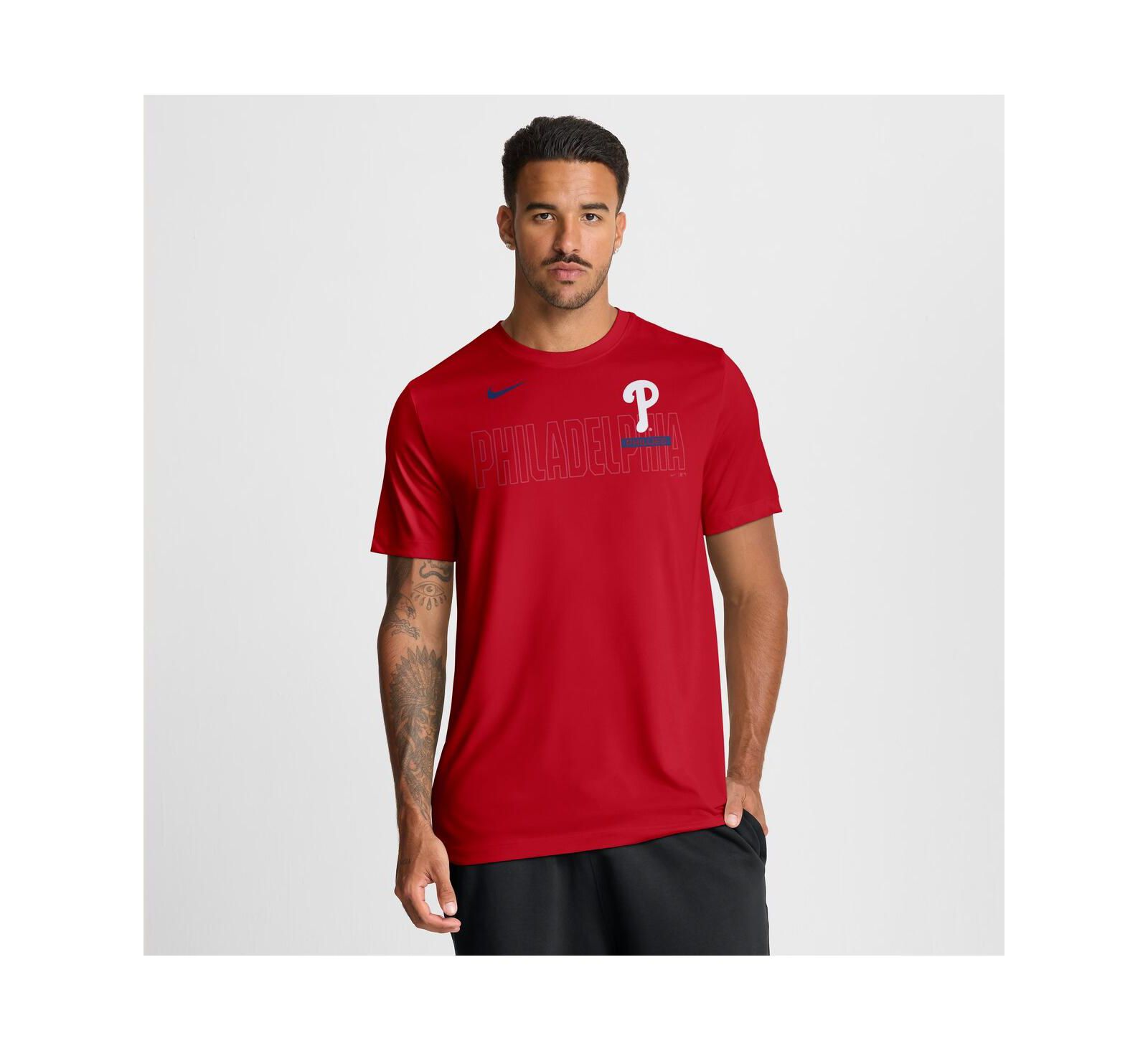 Nike Men's Red Philadelphia Phillies Knockout Team Legend Dri-FIT T-Shirt
