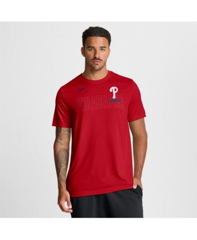 Мужская футболка Nike Red Philadelphia Phillies Knockout Team Legend Dri-FIT
